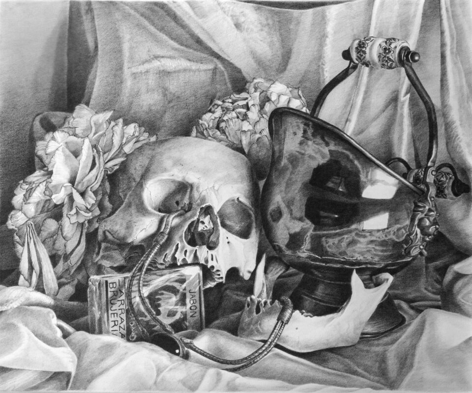 Arraza Brujeria, graphite sur papier, 50 x 60 cm, 2023